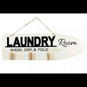 Home decor wall laundry room 15.5 x 5" farmhouse